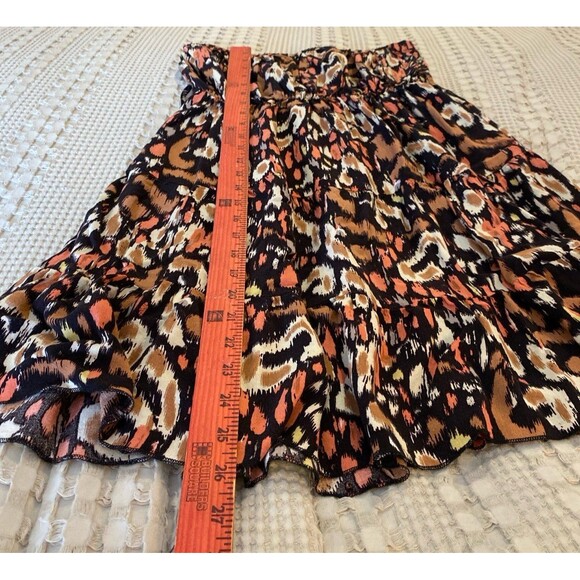 Wet Seal Dress Sz Medium Animal ? Cheetah Print Strapless Tiered Ruffle Skirt - Picture 8 of 9